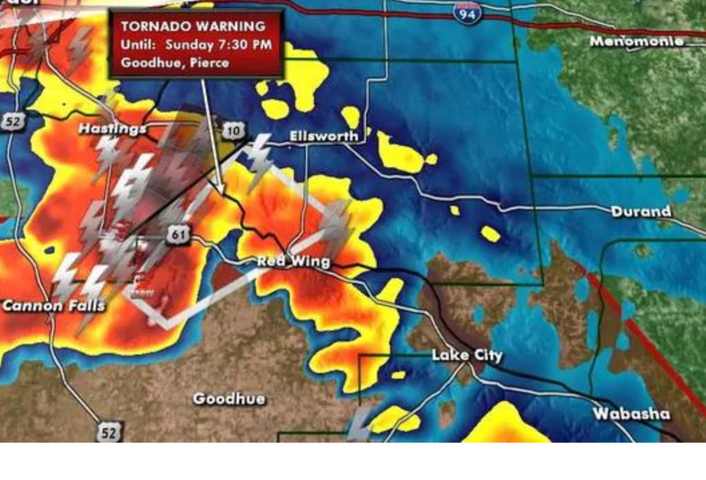 tornado alerts in southern Minnesota