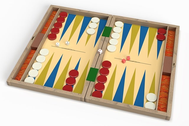 Backgammon setup
