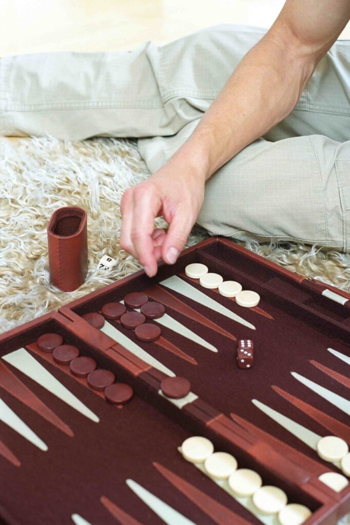 Backgammon setup